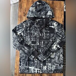 Black and White RVCA Hoodie size medium